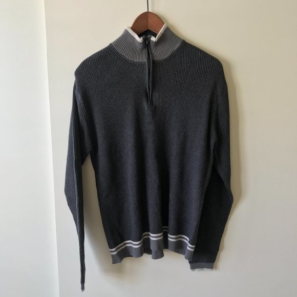 GAP Men 1/4 Zip Cotton Pullover Sweater Size L - Picture 7 of 13